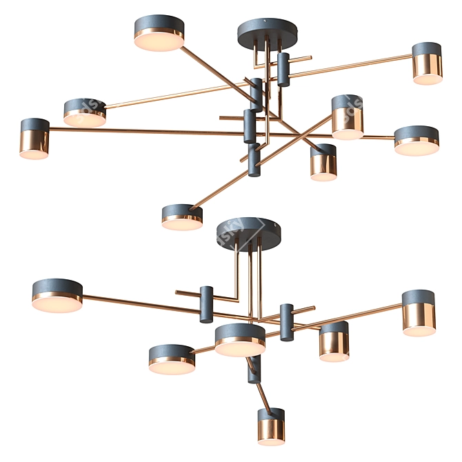 Qinet Pendant Chandelier: Modern Elegance! 3D model image 7