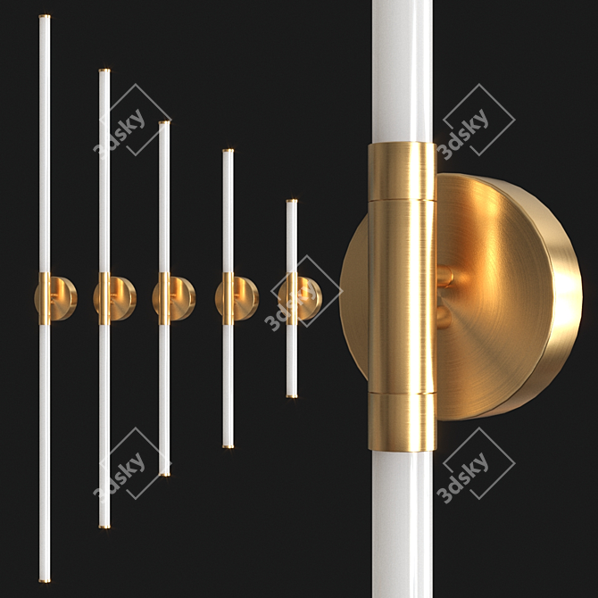 European Style Wall Lamp | Elegant Illumination 3D model image 1