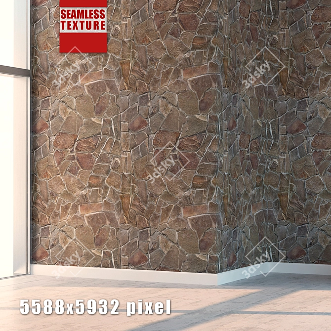 Title: Seamless High-Detail Stone Texture 3D model image 1