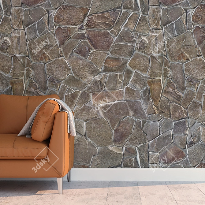 Title: Seamless High-Detail Stone Texture 3D model image 2