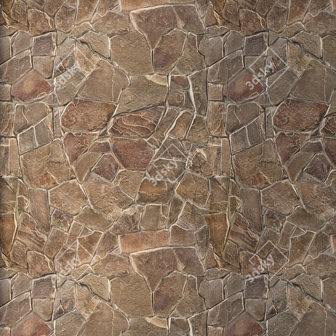 Title: Seamless High-Detail Stone Texture 3D model image 4