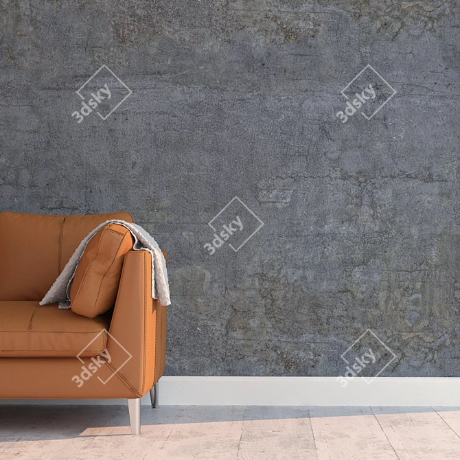 Seamless Concrete Texture 3D model image 2