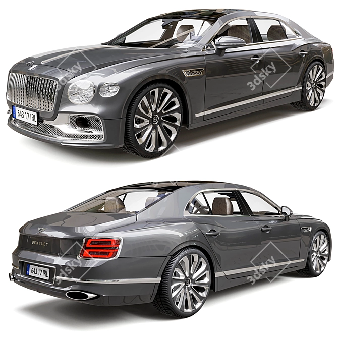 Luxury Reimagined: Bentley Flying Spur 3D model image 2