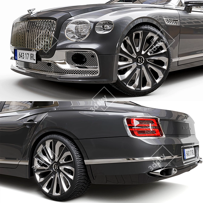 Luxury Reimagined: Bentley Flying Spur 3D model image 4