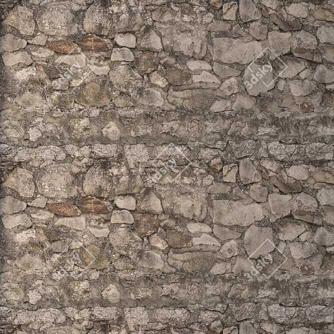 High Detail Seamless Stone Texture 3D model image 4