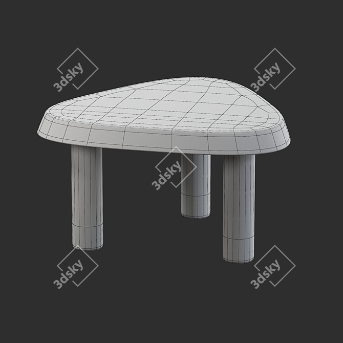 Elegant Briel Coffee Table: A Stylish Addition to Your Space 3D model image 4