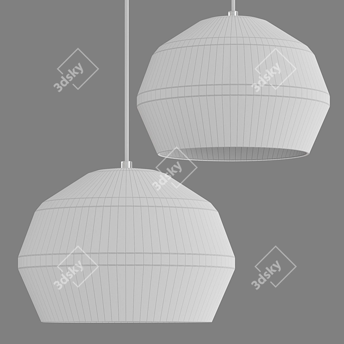 Shadowplay Pendant Light | Unique Hanging Lamp 3D model image 5