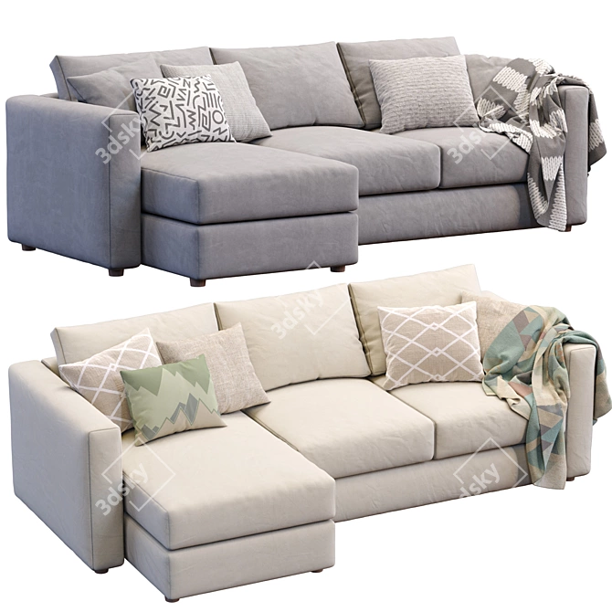 Modern Finnala Sofa by Ikea 3D model image 3