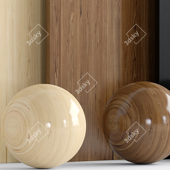 3-in-1 Wood 10: Luxurious Textures 3D model image 4