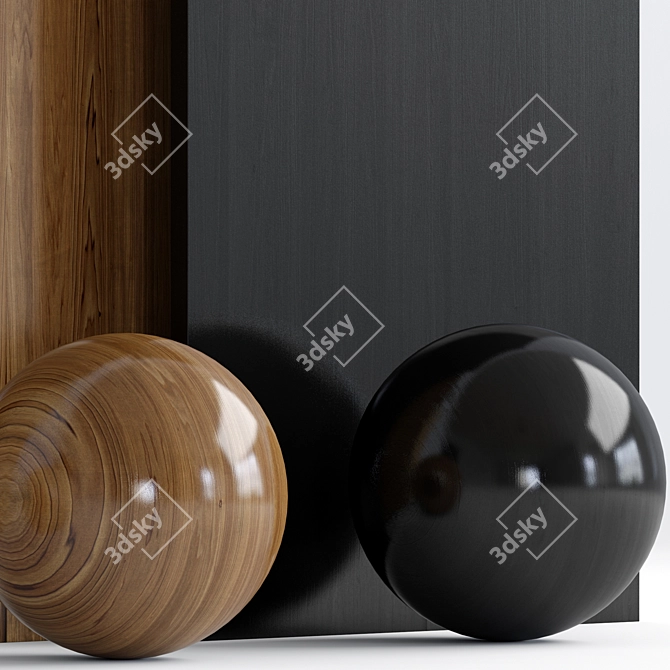 3-in-1 Wood 10: Luxurious Textures 3D model image 5