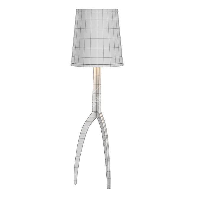 Modern Tripod Floor Lamp 3D model image 4