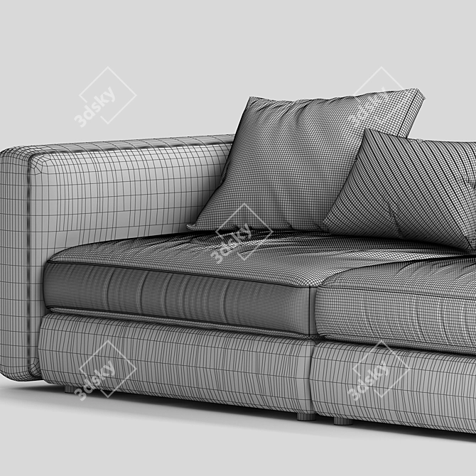 Flexform Harper Sofa: Sleek and Stylish Comfort 3D model image 5