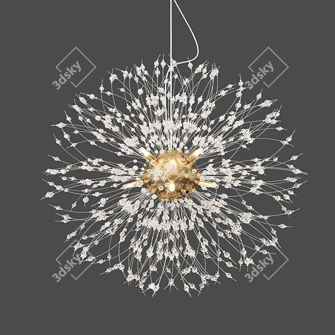 Elegant Dali Chandelier 3D model image 1