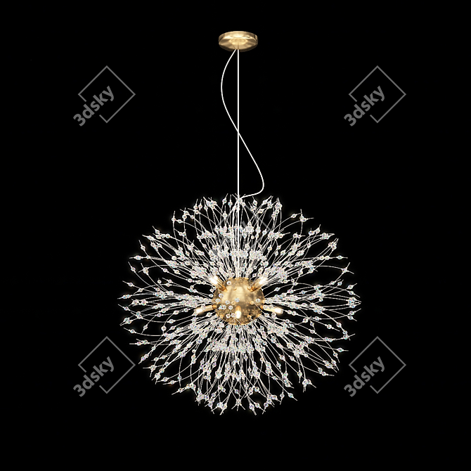 Elegant Dali Chandelier 3D model image 2