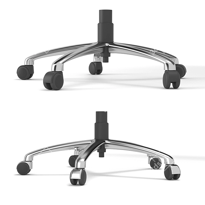 Heavy-duty Office Chair Base 3D model image 1