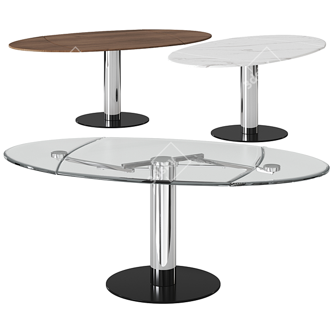  Titan III Draenert Table: Sleek and Stylish Design 3D model image 1