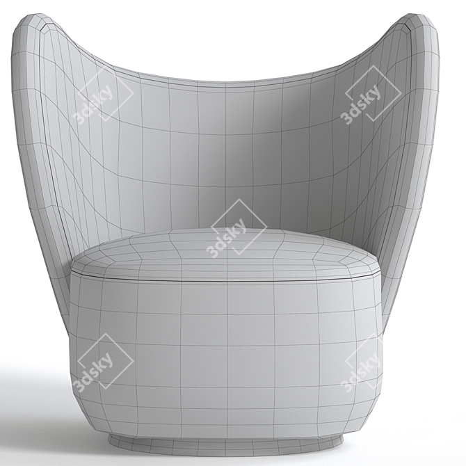 Compact Comfort: Little Big Chair 3D model image 4