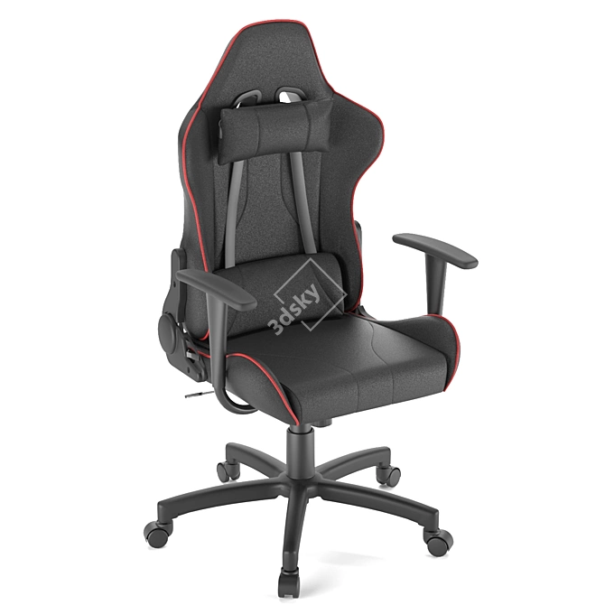 ErgoGamer: High-Detail Gaming Chair 3D model image 1