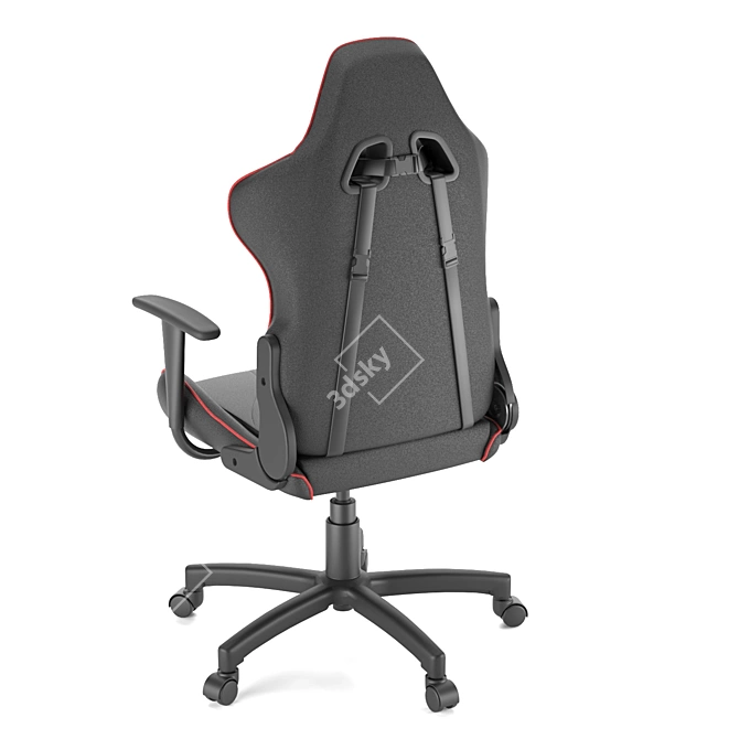 ErgoGamer: High-Detail Gaming Chair 3D model image 2