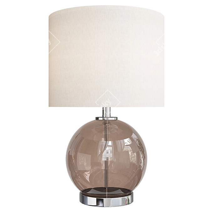 Sleek Glass Lonni Table Lamp 3D model image 1