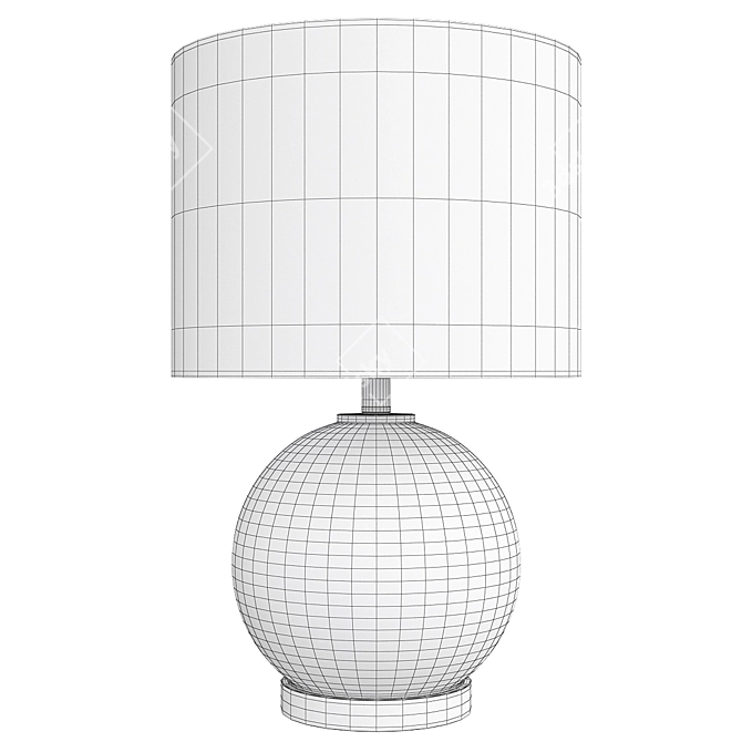 Sleek Glass Lonni Table Lamp 3D model image 2