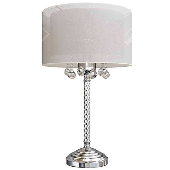 Elegant Moiselle Crystal Table Lamp 3D model image 1