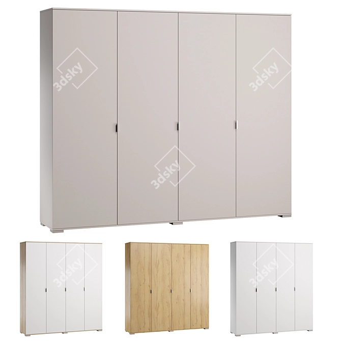 Stella Wardrobes: Elegant and Spacious 3D model image 7