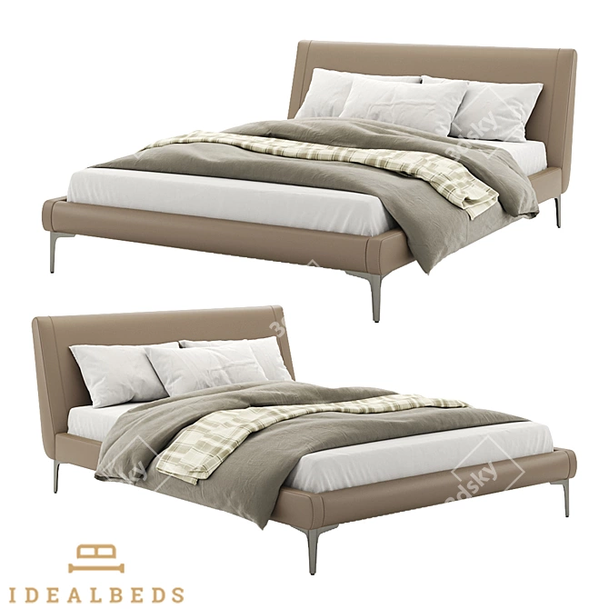 Metropolitan Platform Bed 3D model image 1