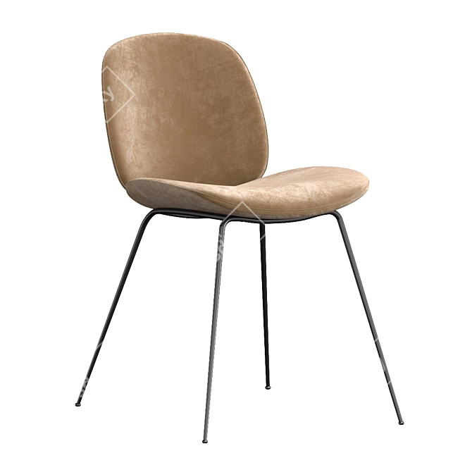 Sleek Gubi Beetle Chair: Stylish & Versatile 3D model image 3