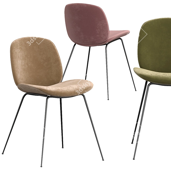 Sleek Gubi Beetle Chair: Stylish & Versatile 3D model image 5