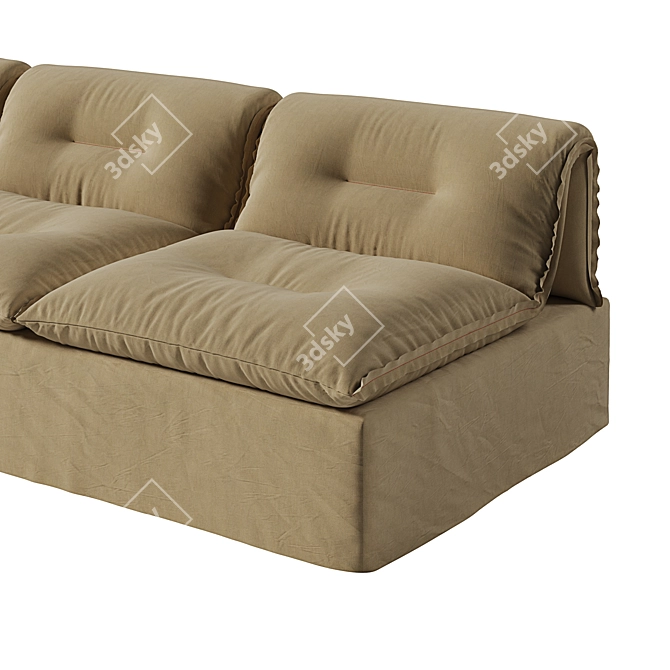 Martinez Sofa: Stylish and Spacious 3D model image 2