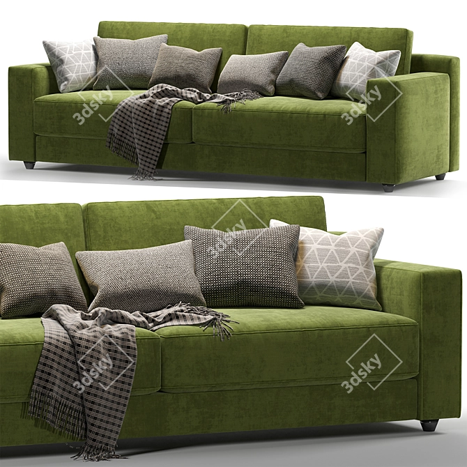 Flexform Romeo Compact 2-Seater Sofa 3D model image 2