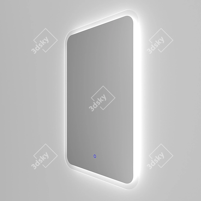 Sophisticated Soars Illuminated Mirror 3D model image 2