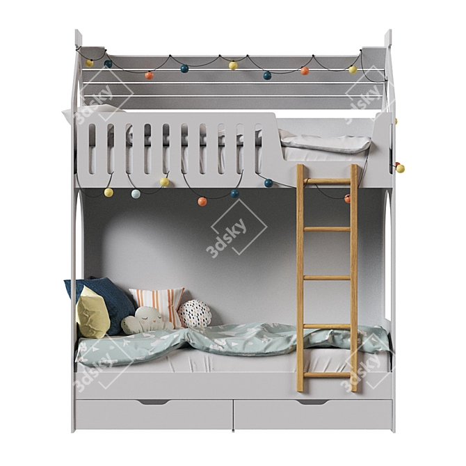 Skazka Dream Bed Set 3D model image 2