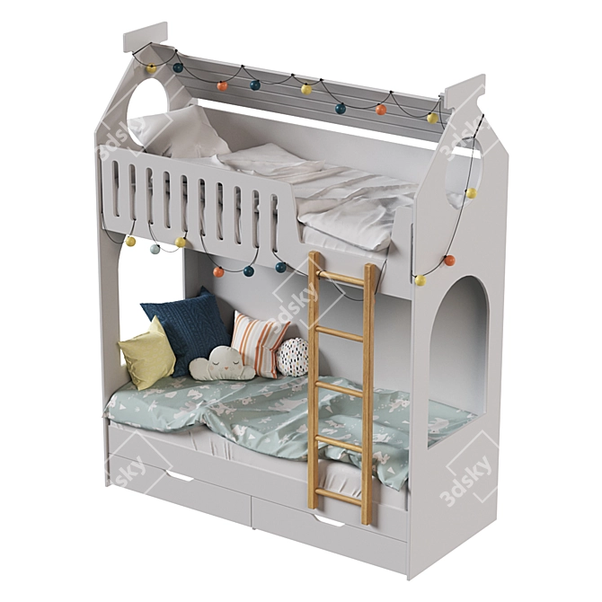 Skazka Dream Bed Set 3D model image 3