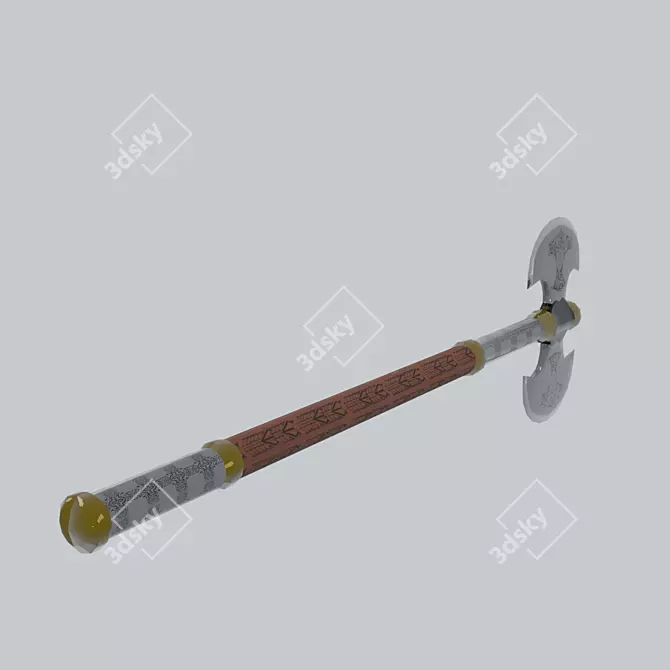 Norman Style Great Axe 3D model image 3