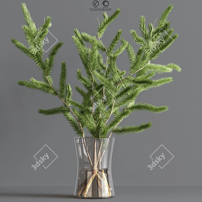 Collaction Plants Bouquet 09: 3D Floral Arrangement in Vray, Corona and Obj Formats 3D model image 3