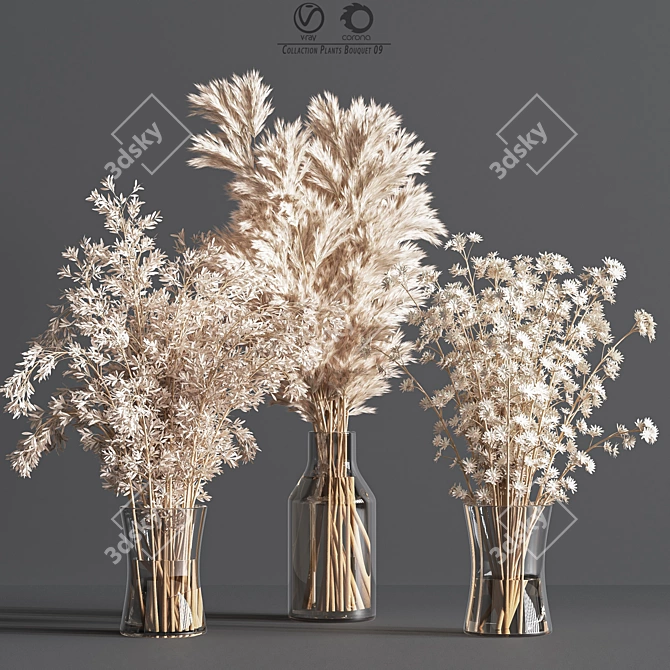 Collaction Plants Bouquet 09: 3D Floral Arrangement in Vray, Corona and Obj Formats 3D model image 4