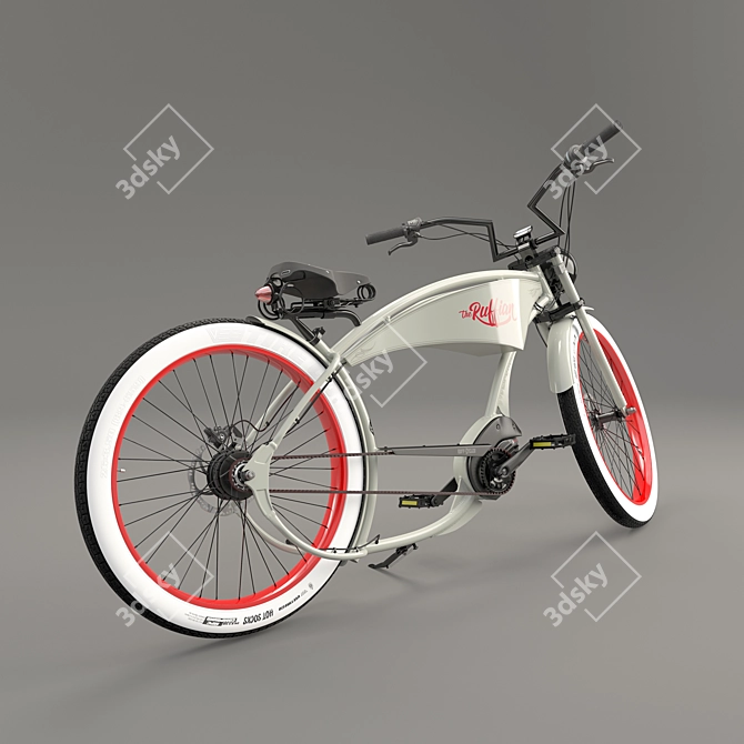 RUFFIAN Cement Grey: Unleash Your Ride 3D model image 2