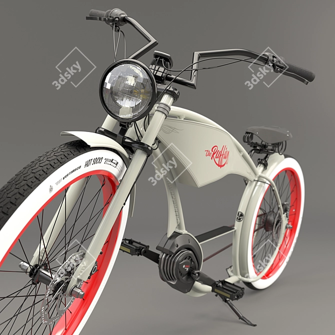 RUFFIAN Cement Grey: Unleash Your Ride 3D model image 6