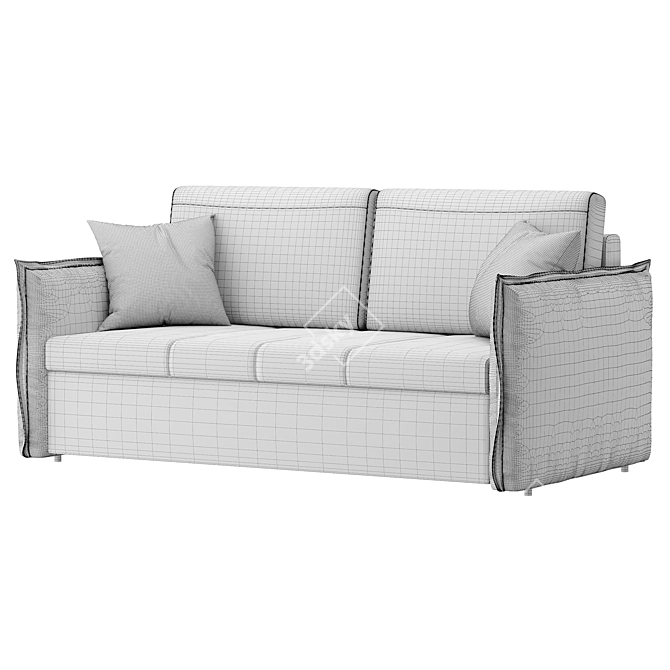 Caitlin Pull-Out Sofa: Comfort and Style at iModern 3D model image 3