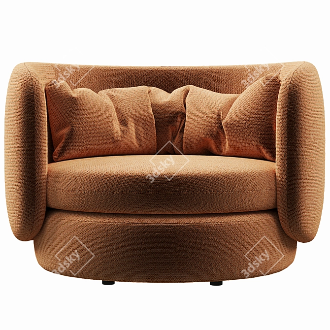 Modern 2017 Group Armchair: Stylish & Comfortable 3D model image 2