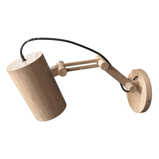 Filicon Wooden Loft-Style Lamp 3D model image 5