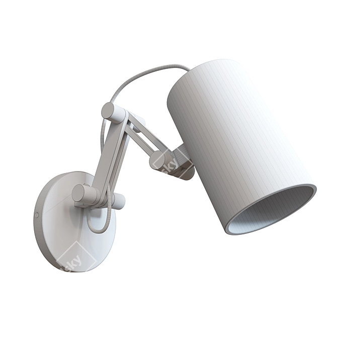 Filicon Wooden Loft-Style Lamp 3D model image 8