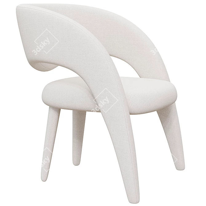 Greenapple Modern Armchair: Handcrafted Elegance 3D model image 9