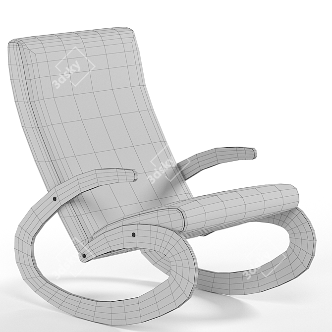 Modern Millimeter-Sized GEE Chair 3D model image 4