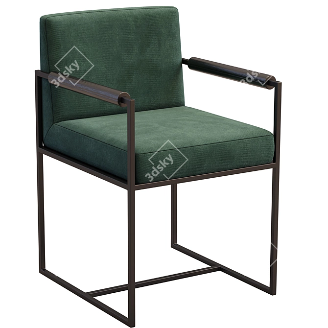 Sleek Chair Rider by Meridiani (2 Color Options) 3D model image 1