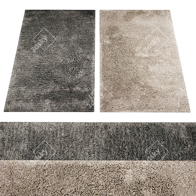 Exquisite Rugs Collection: Model Archive with High-Res Textures 3D model image 1