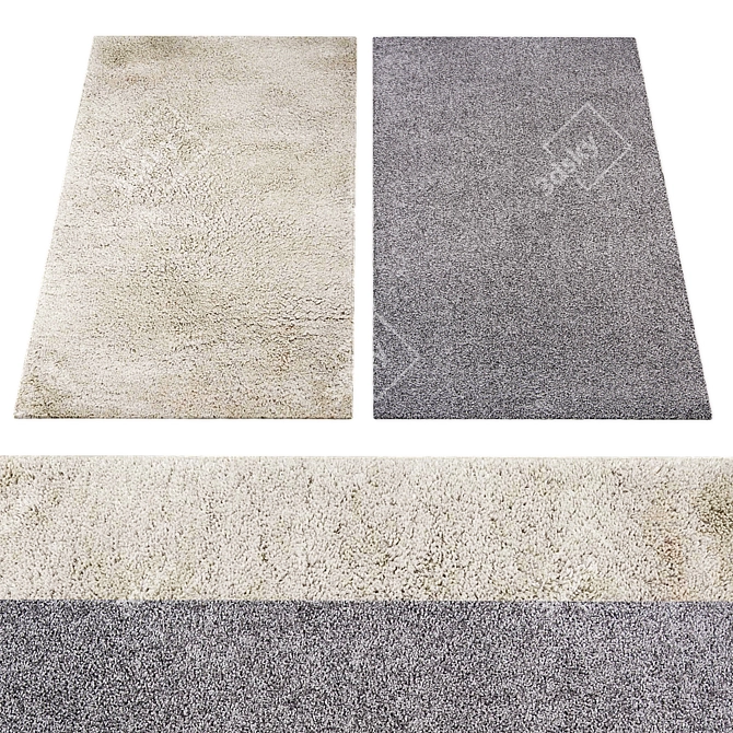 Exquisite Rugs Collection: Model Archive with High-Res Textures 3D model image 2