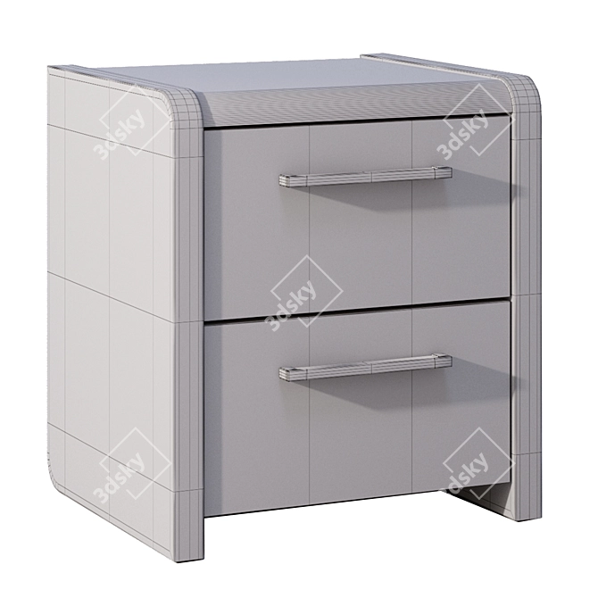 Adel Collection Bedside Table: Stylish and Functional 3D model image 5